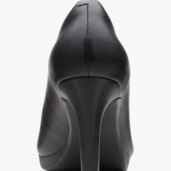 Clarks Elegant Black Heels - Picture 2 of 6